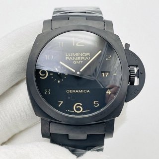 大人気パネライ ルミノール1950 3デイズ GMT 本物トゥットネロ PAM00437