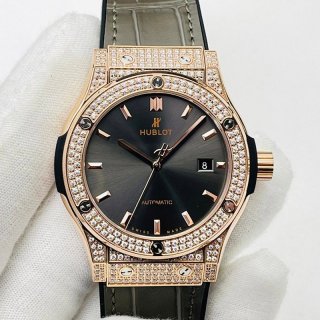 可愛い ウブロ 時計 本物 クラシックフュージョン チタニウム ダイヤモンド huc27878
