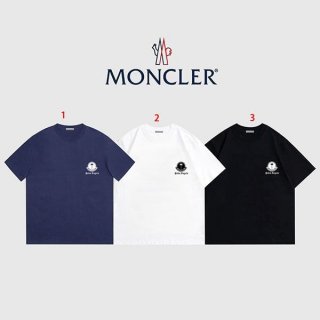 高品質 モンクレール Tシャツ 本物 ルーネック ロゴ mou11511