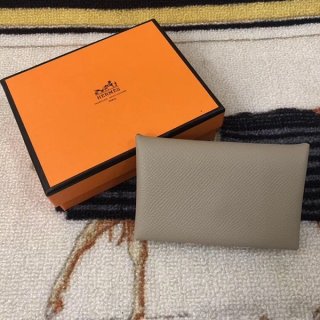 エルメス カルヴィ本物 デュオ コインケースhe19110