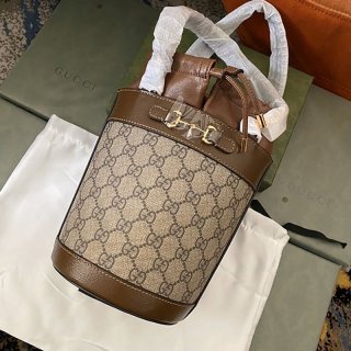 グッチ 1955 ホースビット スモール バケットバッグ 本物637115 92TPG 8563