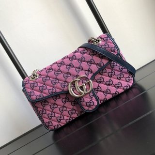 【グッチ】2021SS マルチカラー 本物スモールキーケース ショルダーバッグgg210820100