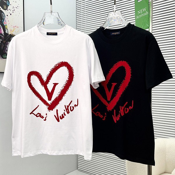 ☆超人気☆ルイヴィトン Tシャツ 本物 コットン 2色 vum10034