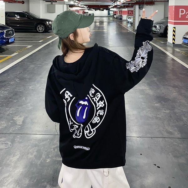 争奪戦クロムハーツ Tロゴ FU ジップパーカー 本物 Kuq00248