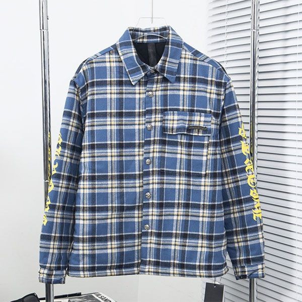 大人気！クロムハーツ チェックシャツ 本物 Kut48593