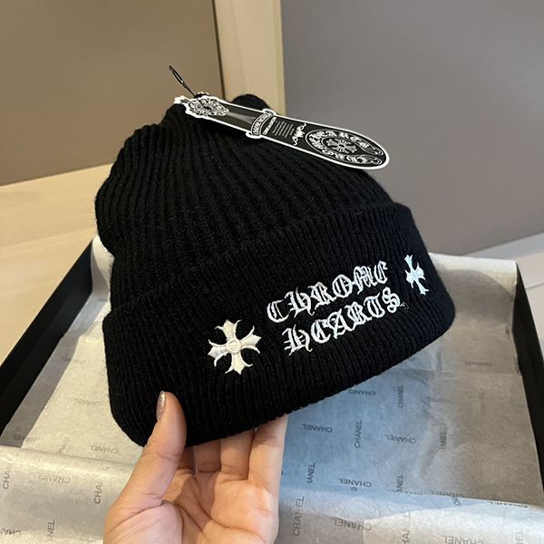 セレブ多数愛用 クロムハーツ★Logo Beanie ロゴ ビーニー ワッチキャップ 本物 Kul06368