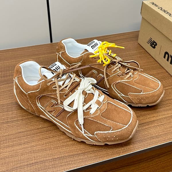 すぐ届くミュウミュウとNew Balance 本物のコラボ★デニム スニーカー myk76990