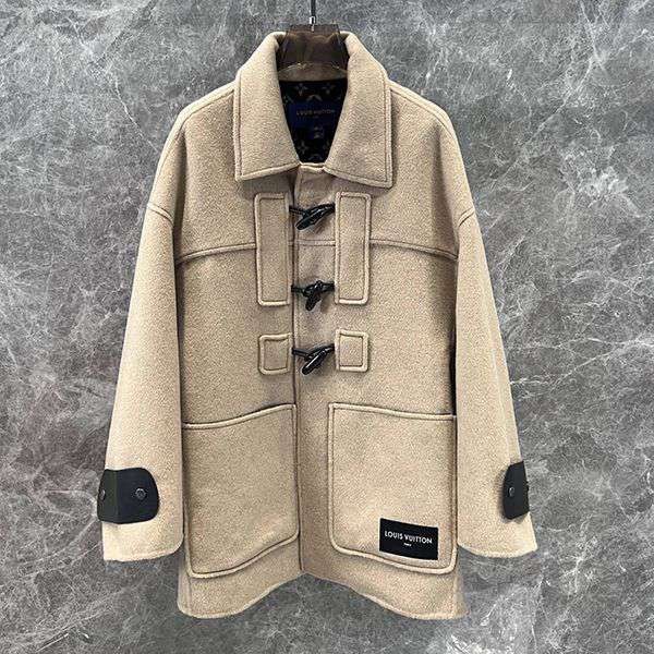 ルイヴィトン モノグラムアクセントダッフルコート 本物 1AFFO5