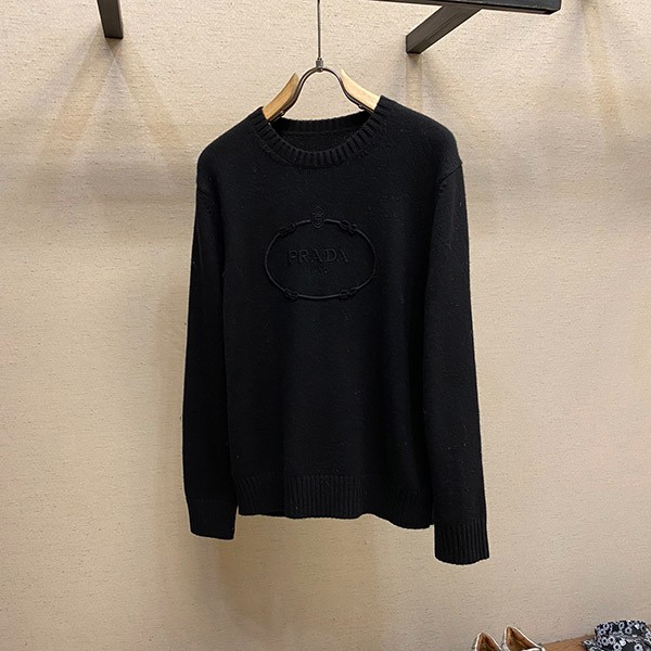プラダ☆リブニットクルーネックセーター 本物 puj30576