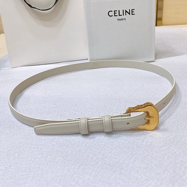 使い勝手良しセリーヌ HOMME BC-04 ゴールドメタル バックルベルト 本物 Cek79716