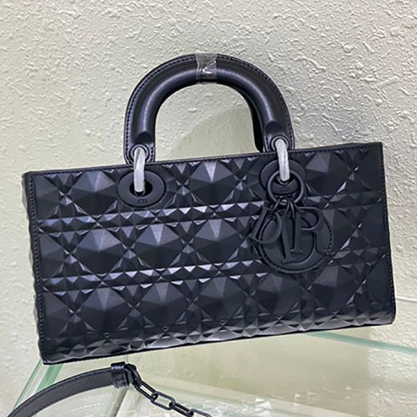 超希少！【ディオール】LADY D-JOY バッグ 本物 カナージュ カーフスキン del92920