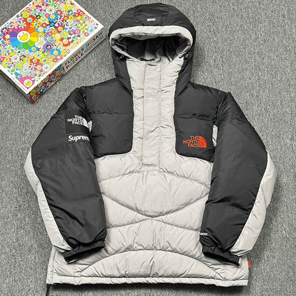 シュプリーム ノースフェイス 本物 800フィル ジップ プルオーバー ダウンジャケット Noz69313
