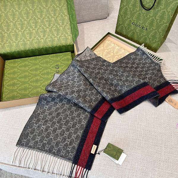【お洒落☆シンプル】グッチ GGロゴ カシミヤ マフラー 本物 gul26019