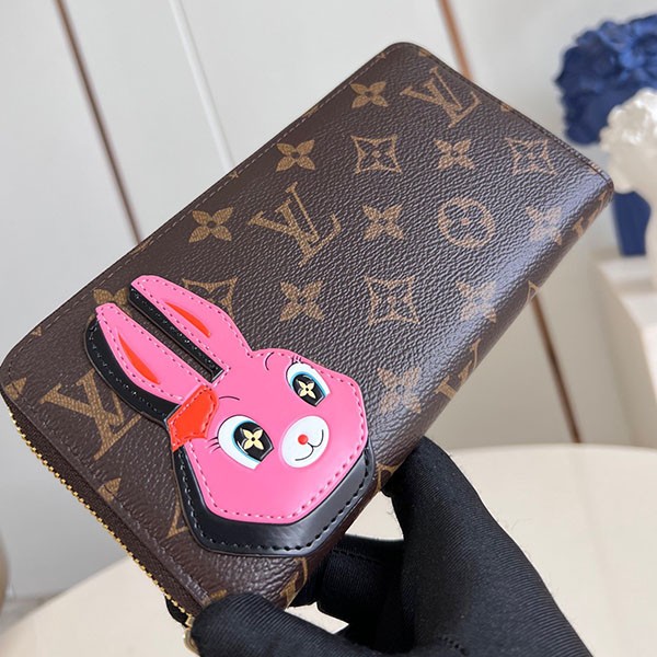 限定 うさぎルイヴィトン ジッピーウォレット モノグラム 長財布 本物 M83689