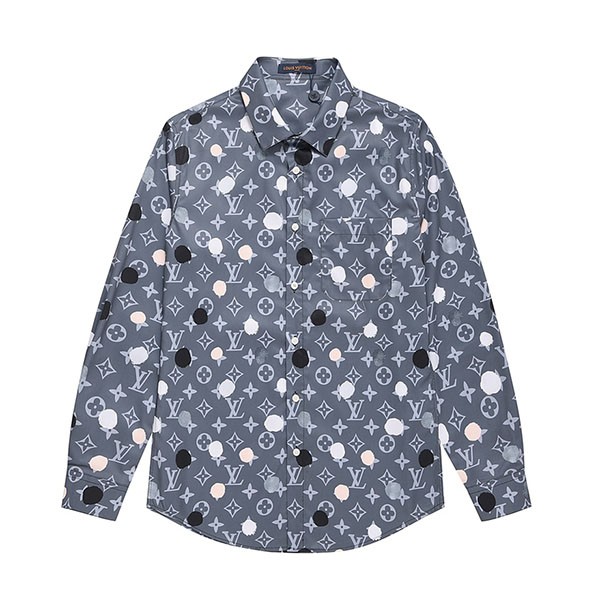 ギフトに最適草間彌生コラボ 本物 ルイヴィトン PAINTED DOTS シルクシャツ vug63525