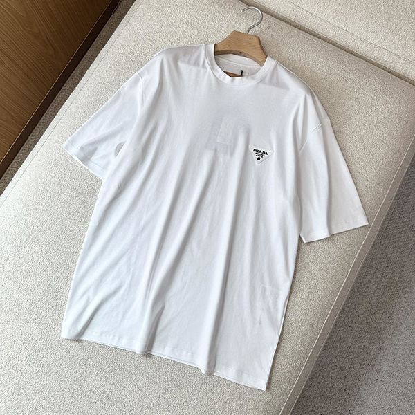 新色☆希少 プラダ ロゴ Tシャツ 本物 ホワイト puj38172