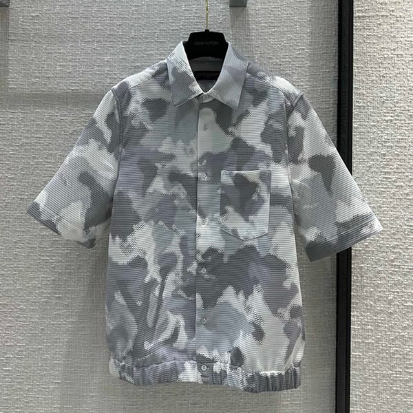 n級品 おすすめルイヴィトン コットンブレンドシャツ 半袖 本物 1AFAVO