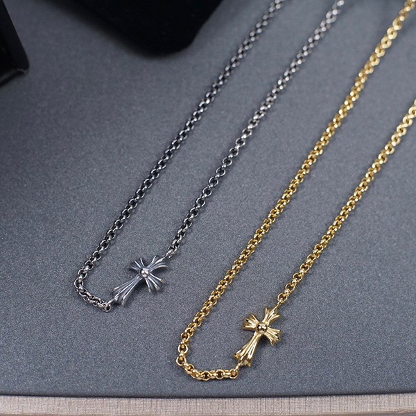 一目惚れクロムハーツ 22K CHクロス ネックレス 本物 Kum60341