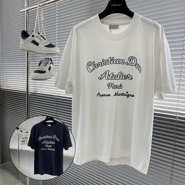 大人気!ディオール Tシャツ 本物 コットンジャージー シルク 2色 dei02766