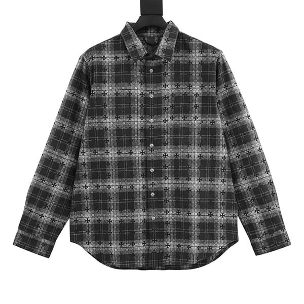 激安価格！クロムハーツ チェックシャツ 本物 Kua54325