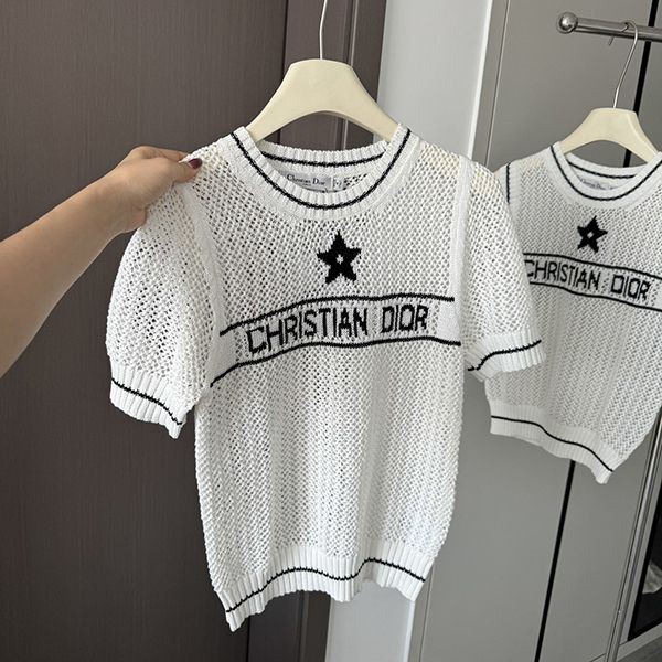 入手困難品！ディオール ニット 半袖 Tシャツ 本物 des76055