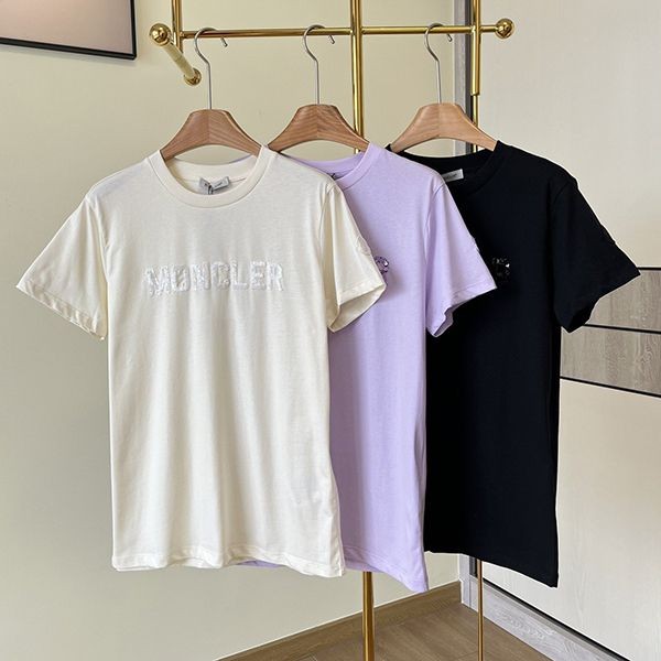 新色☆希少 モンクレール 本物 ロゴ胸に刺繍Tシャツ 選べる3色 moz86999