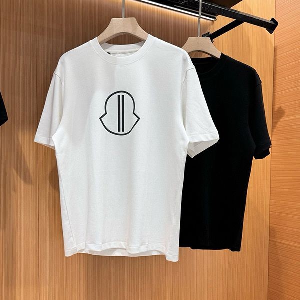 高品質モンクレール ロゴ Tシャツ 本物 ブラック&ホワイト mol72129