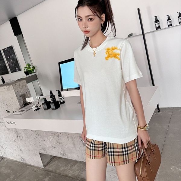 注目度抜群！バーバリー EKD コットン Tシャツ 本物 Bag26097