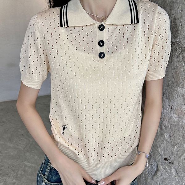 ギフトに最適 ディオール ニット Tシャツ 本物 ハニー刺繍 def86269