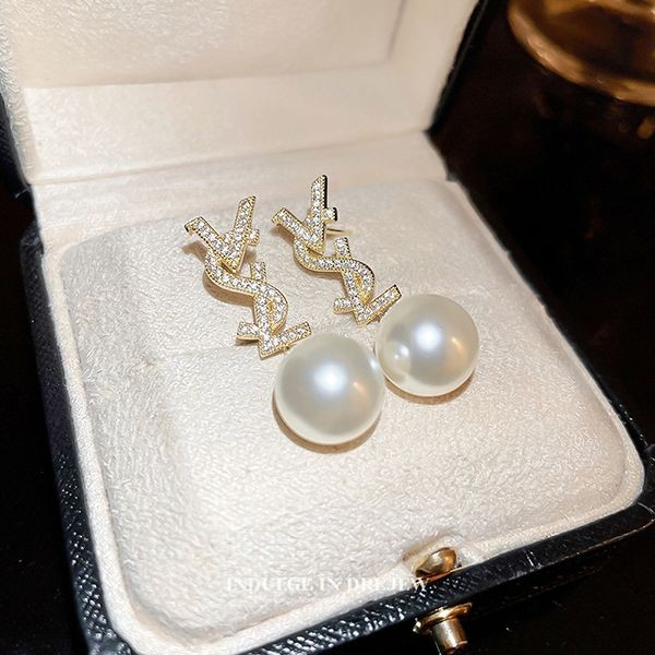 超希少！サンローラン パール イヤリング 本物 188035YSL