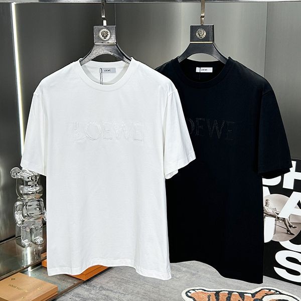 ★日本!!人気！ロエベ エンブロイダリー アナグラム Tシャツ 本物 los58102