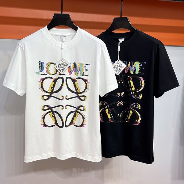 一目惚れ ロエベ アナグラム ロゴ コットン Tシャツ 本物 lom23500