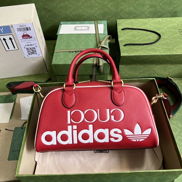 大人気!!新色アディダス×グッチ 本物 ミニトラベルバッグ ショルダーバッグ guo21276