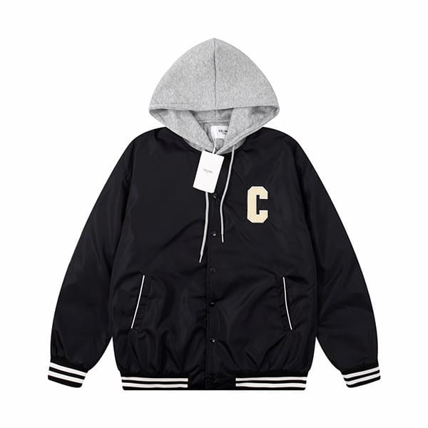 使い勝手良しセリーヌ 本物 フード付き オーバーサイズ テディジャケット Cec47753