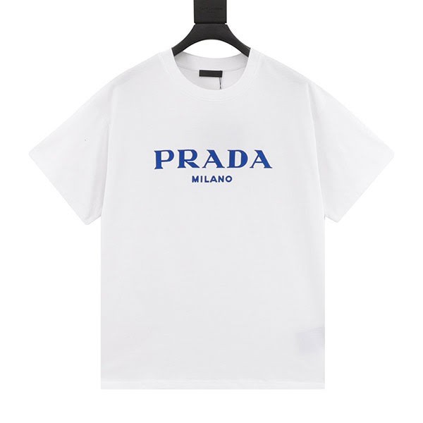 超話題!プラダ ロゴ コットン Tシャツ 本物 puk03086