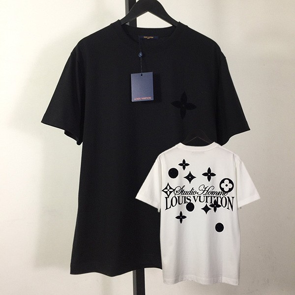 高品質 ルイヴィトン グラフィック クルーネック Tシャツ 本物 2色 vut91018