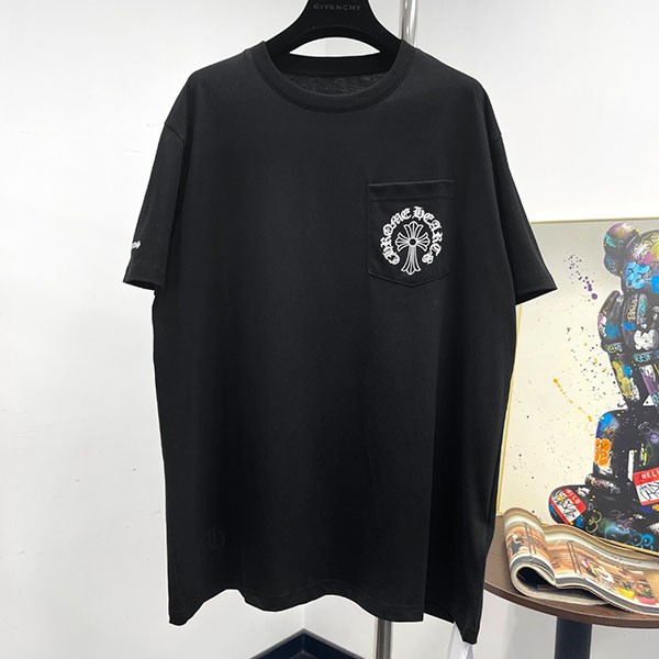 ☆クロムハーツ 本物☆ホースシュー ホワイトコットン Tシャツ Kuw19874