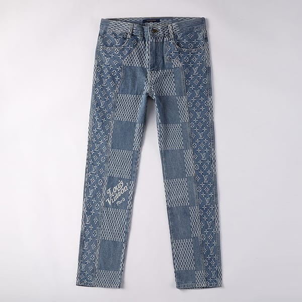 新デザインルイヴィトン × NIGO ダミエ WAVES モノグラム デニムパンツ 本物 vut50330