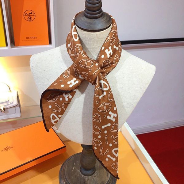 新色☆希少 エルメス Bandana バンダナ カシミアシルク カシシル 本物 erf16849