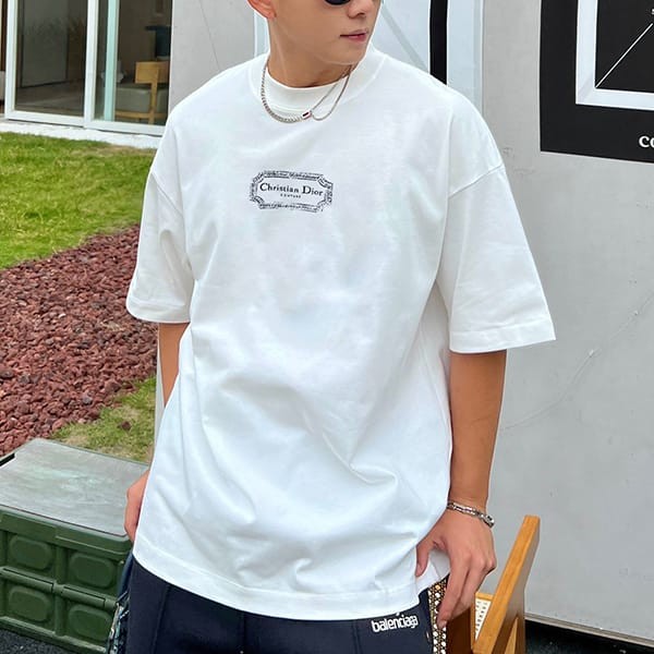 売上総額１位！ディオール Tシャツ 本物 半袖 コットンジャージー det10879