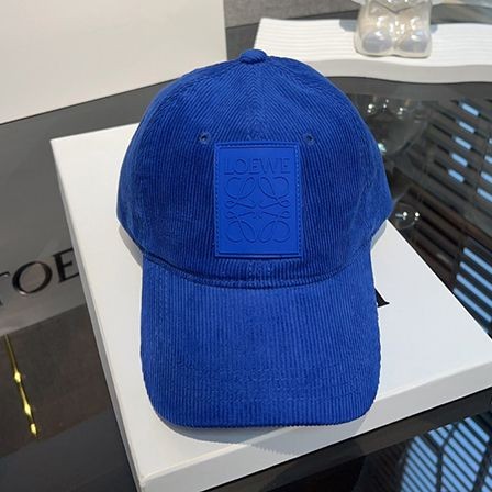 ★ロエベ★Corduroy アナグラムベースボールキャップ本物 K820358X22
