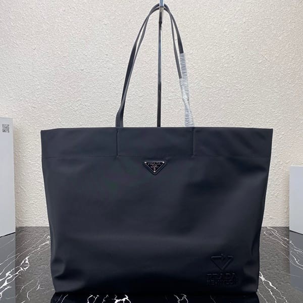 人気No1プラダ★Re Nylon xサフィアーノレザー トートバッグ 本物 puq35309