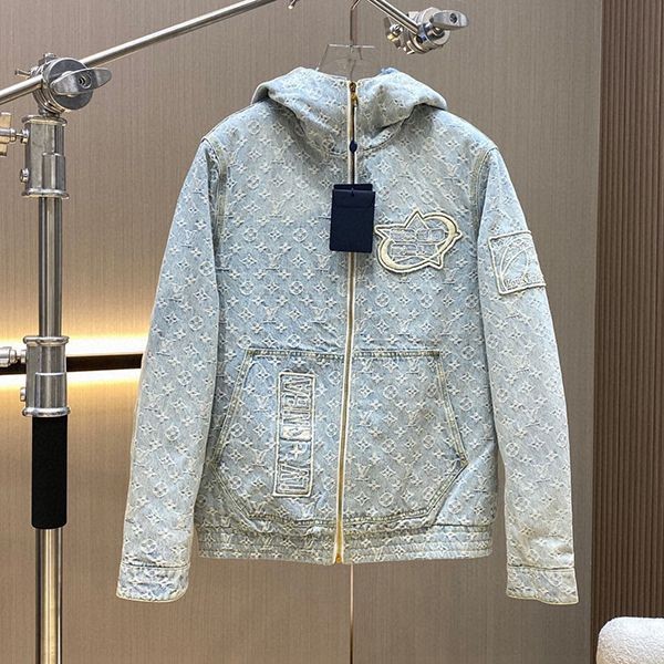 高品質ルイヴィトン NBA デニム ダウンジャケット コピー vut21832
