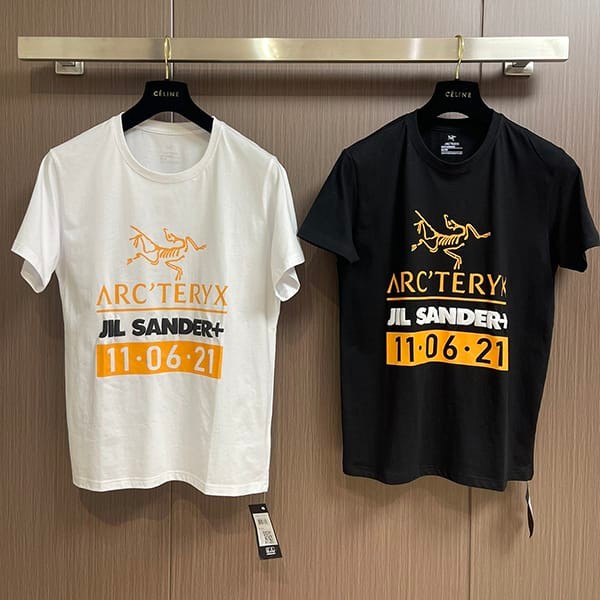 ブティックジルサンダー+ x アークテリクス コピー リフレクティブ コラボTシャツ 男女兼用 Jiv24798
