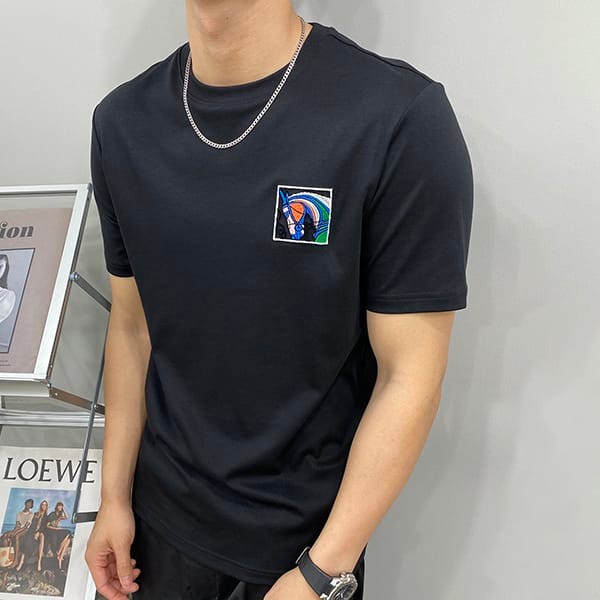 希少エルメス Canoe ロゴTシャツ 本物 era62240