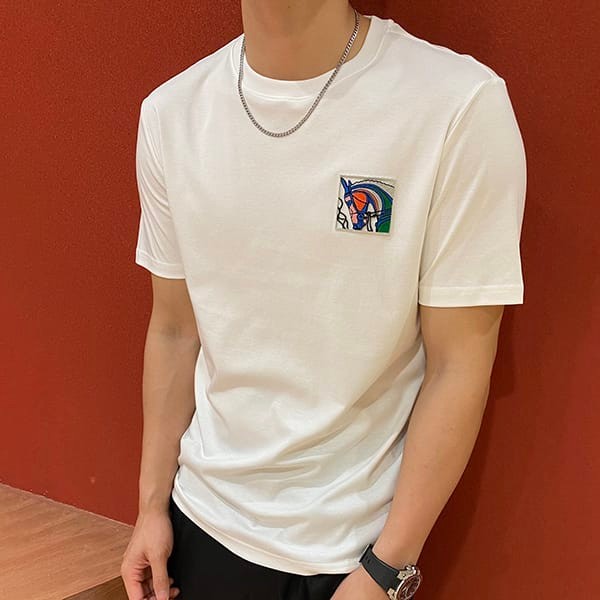 世界中で大人気エルメス Canoe ロゴTシャツ 本物 erj54361