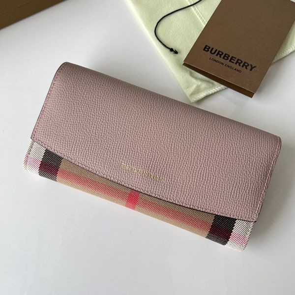 バーバリーElmoreWalletハウスチェック長財布 本物 Bap98124