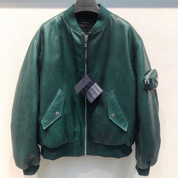 高品質プラダ 復古 ラムスキンジャケット 本物 puv93153