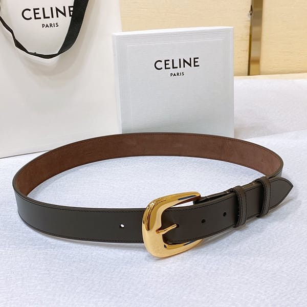 確保済みセリーヌ 本物 ミディアム ウエスタン ベルト 3.5cm Ceb37263