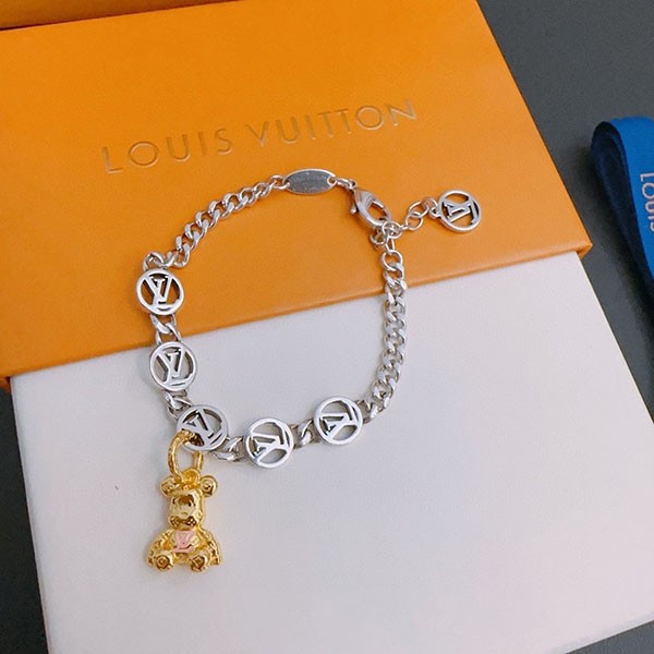 ルイヴィトン LV チェーン ブレスレット 本物 vuc07589